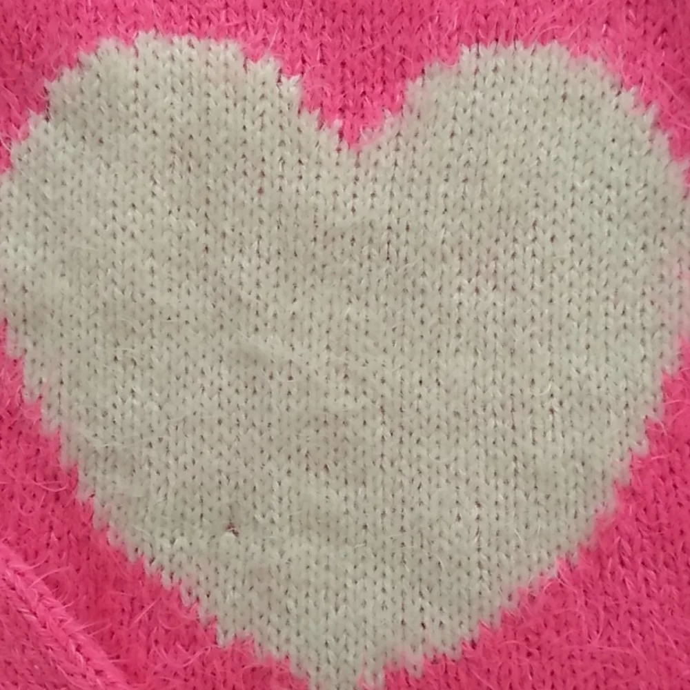 Children's place pink‎ sweater with white heart
